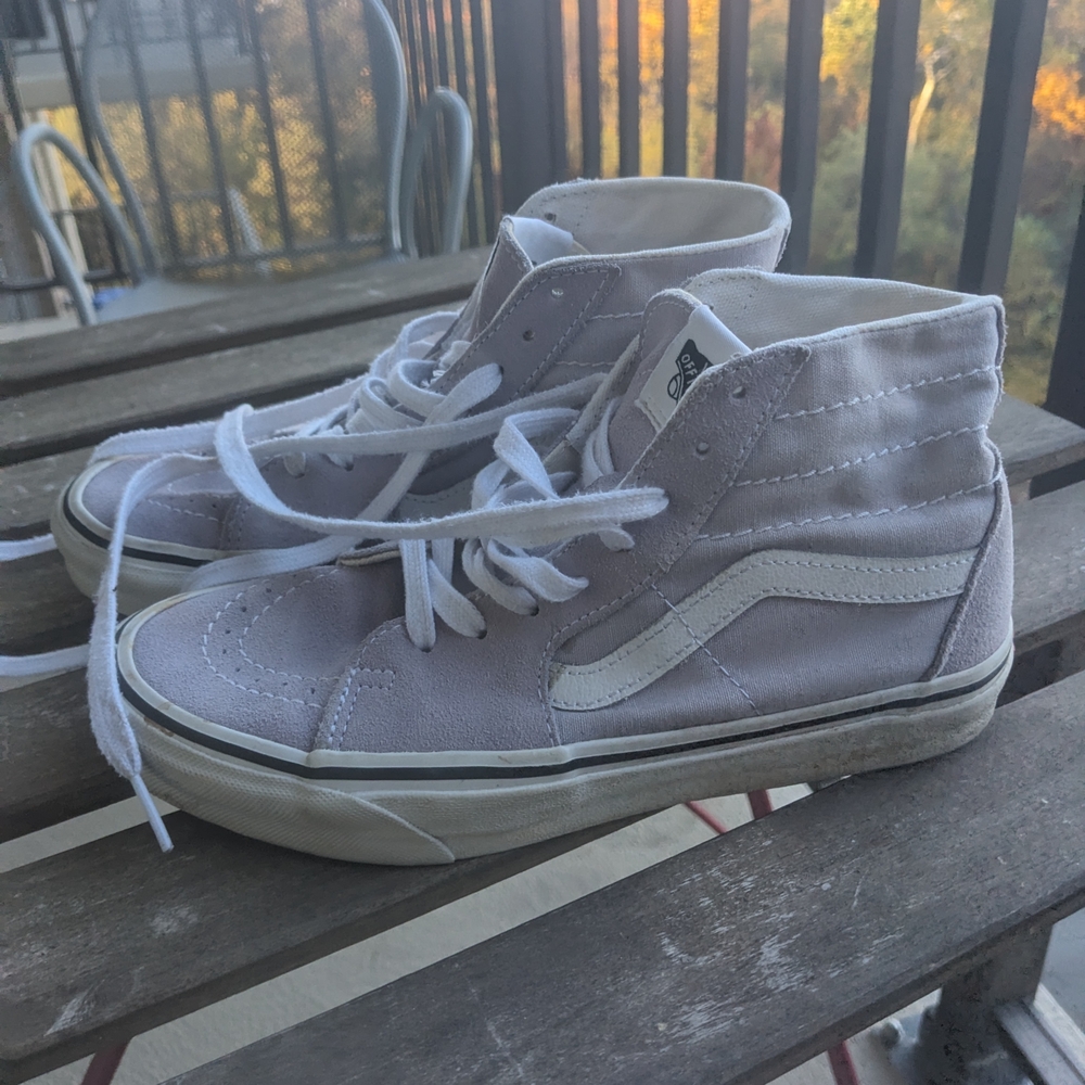 Vans High-Top Sneakers in Light Gray